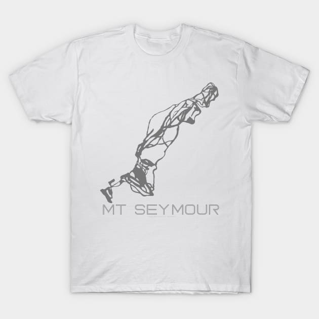 Mt Seymour Resort 3D T-Shirt by Mapsynergy